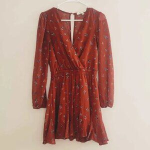 Maroon Flowy Playdress EUC